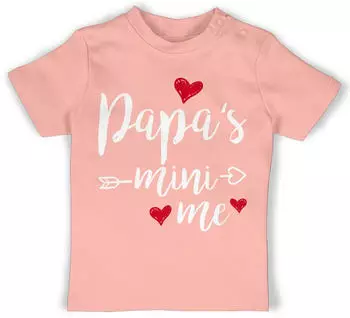 Shirtracer Baby Langarmshirt Vatertag babyrosa