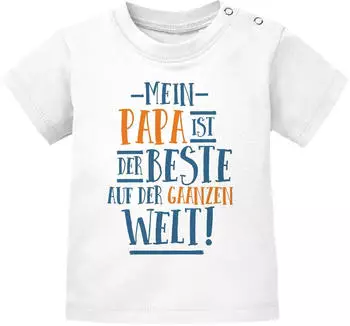 MoonWorks Langarmshirt 'My Dad is the Best' (11662) weiß