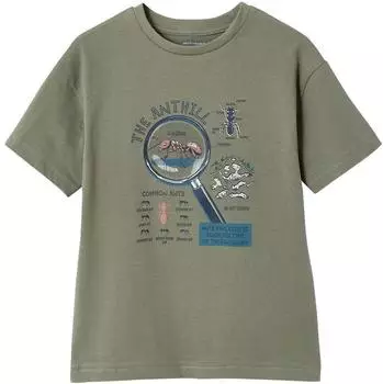 Vertbaudet Kids Discovery T-Shirt, Ameise oder Krokodil (341023771) moosgrün