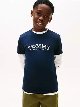 Tommy Hilfiger Monogram Graphic T-Shirt Regular Fit (KB0KB10263) navy/rot/wei&szlig;