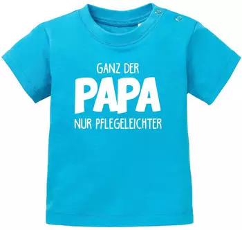 MoonWorks Kurzarm Baby T-Shirt mit Spruch (11682) türkis