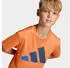 Adidas J BL TEE 160 Kinder T-Shirt (KD6049) dusky orange/royal blau/dunkelblau/aurora ink