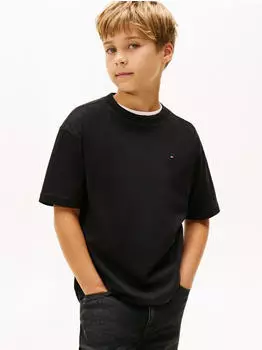 Tommy Hilfiger Faded Graphic T-Shirt Regular Fit (KB0KB09646) schwarz