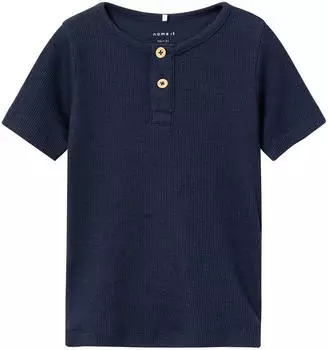 Name It NMMKAB TOP NOOS Kurzarmshirt (13203743) dark sapphire