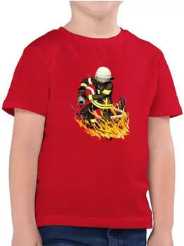 Shirtracer Cool Feuerwehrmann Kinder T-Shirt (PV-65875890) rot