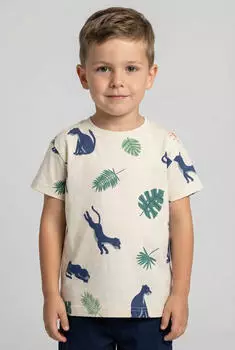 Blue Seven T-Shirt mit Rundhalsausschnitt und Wendepailletten (93510853) creme/navy/gr&uuml;n/orange