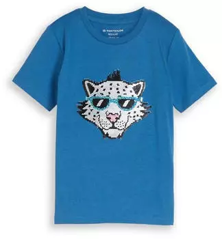 Tom Tailor T-Shirt mit Print (1049865) federal blau
