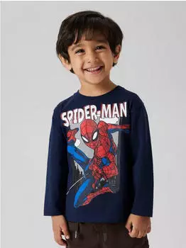 Name It NMMJUICE SPIDER NREG LS TOP NOOS MAR Langarmshirt (13244968) navy/dunkelbraun/rot/wei&szlig;
