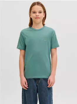 Jack & Jones JJCOLLEGE LOGO TEE Langarmshirt (94506001) mineral blue