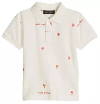 Marc O'Polo Poloshirt aus Bio-Baumwoll-Piqué (43529248) weiß cotton