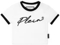 T-Shirt PHILIPP PLEIN "Signature", M&auml;dchen, Gr. 6, wei&szlig; (0102, wei&szlig;,...