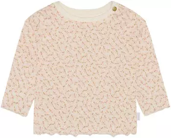 Noppies Langarm Blumen Shirt (6410022-P707) natur/bunt