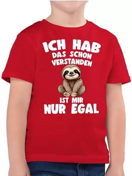 Shirtracer Kids Geburtstags T-Shirt "Wild, frech & endlich" rot