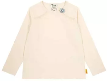 Steiff Lovely Reds M&auml;dchen Langarmshirt (L002522218) linen