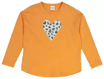 Green Cotton Leo Big Langarm T-Shirt pastellblau/orange/rosa/schwarz