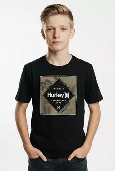 Hurley Check Me Out SS Tee / HRLB Camo Print Fill Poolside / Hrlb Muhalo Tee T-Shirt (45295902) schwarz