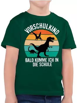Shirtracer Vorschulkind Dinosaurier Dino T-Shirt (PV-65382212) tannengrün
