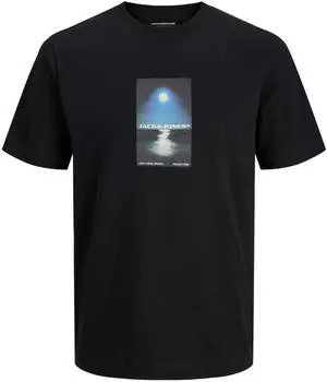 Jack & Jones Jcocalma Photo Tee SS Crew FST Jnr T-Shirt (12281866) opal/schwarz/weiß