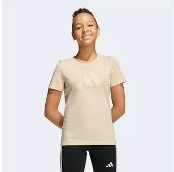 Adidas Junior Girls Animal Print Graphic T-Shirt (92672064) crystal linen