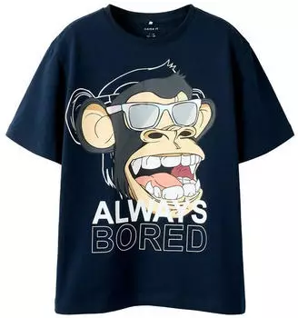 Name It NKMFADDY BOD SS NREG TOP BOX SKY T-Shirt (70826907) navy blazer