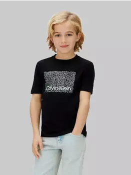 Calvin Klein Perforation T-Shirt Regular Fit (LVCKSJA04BBEH) schwarz