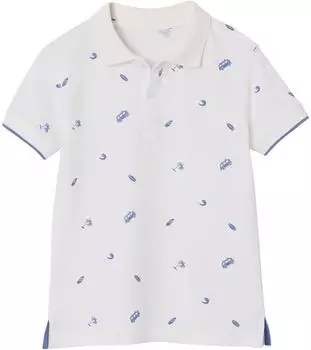 Vertbaudet Boys Polo Shirt Short Sleeve Dip & Dye Effect (341016060) wollweiß