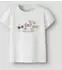 Name It NMFVIBEKE CAPSL TOP T-Shirt, Regular Fit (20216511) pastellgelb/rosa/schwarz/weiß