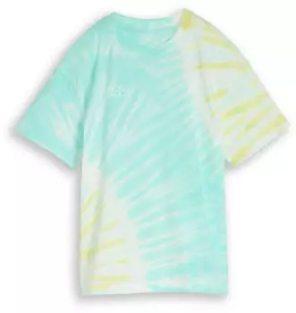 Tom Tailor T-Shirt Oversized mit Backprint (1051322) t&uuml;rkis/gelb