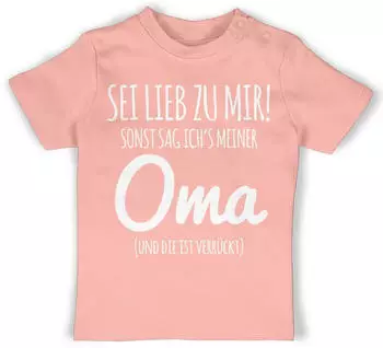 Shirtracer Baby T-Shirt mit Spruch 'Mein Onkel hat gesagt ich darf das' (PV-63798306) babyrosa
