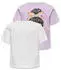 Only KOGMAIKEN LIFE SKULL SS TOP JRS 2-Pack T-Shirt (93607266) orchid bloom/cloud dancer