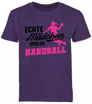 Shirtracer Kids Sports T-Shirt lila meliert