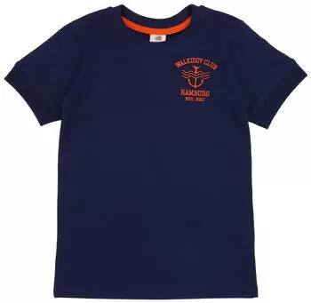 Walkiddy Kinder T-Shirt GOTS-zertifiziert Bio-Baumwolle blue depths
