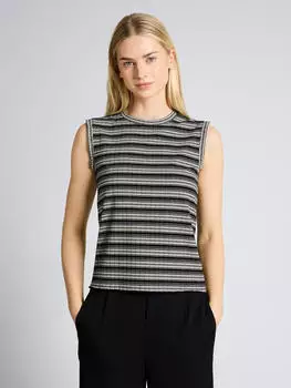 Tom Tailor T-Shirt mit kleinen Prints (75308226) coal grau/anthrazit/wei&szlig;