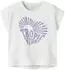 Name It NKFHAVAKA CAP SL NREG TOP BOX T-Shirt Regular Fit lila/weiß