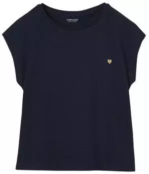 Vertbaudet Mädchen T-Shirt Basic marine