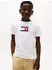Tommy Hilfiger Tommy Script Flag Print Tee SS Kurzarmshirt mit Logo-Print (KB0KB09725) navy/rot/weiß