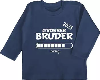Shirtracer Ich werde große Schwester / großer Bruder T-Shirt navy blau