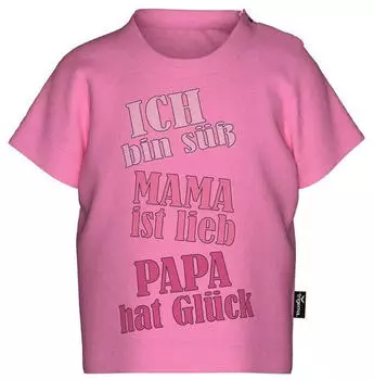 Trigema T-Shirt mit Slogan Print (11738534) candy/rosa