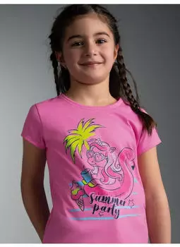 Trigema T-Shirt mit Printmotiv "Summer Party" (57305846) candy