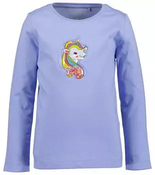 Blue Seven Longsleeve mit Print "High Speed" (BSE4782001000002) gelb/helllila/melone/weiß