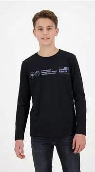 Name It NKMSEAN LS NREG TOP BOX Regular Fit (67887254) schwarz