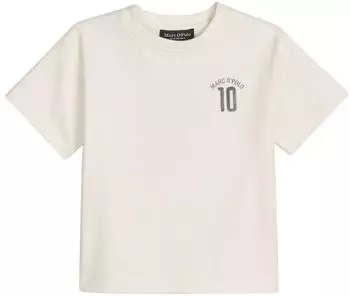 Marc O'Polo T-Shirt mit Print Regular Fit marine/weiß