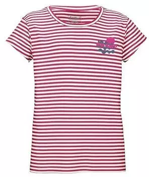 Killtec KOS 128 GRLS TSHRT T-Shirt mit Streifenmuster (4301000) himbeere