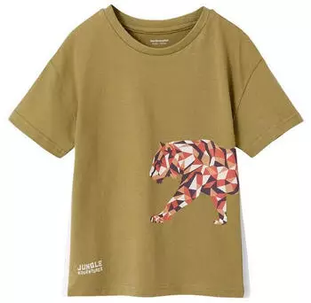 Vertbaudet Boys T-Shirt mit Tiger-Print (341023765) olivgrün