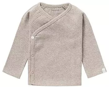 Noppies U Tee Overlap LS Rib Nanyuki taupe melange