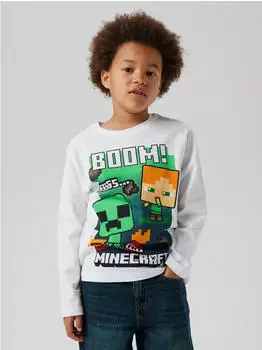 Name It NKMAC Minecraft LS Nreg Top Langarmshirt (13248219) bright white