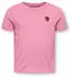 Only KMGVEGA LIFE SS REG EMB TEE BOX JRS NOOS T-Shirt (74029458) cashmere rose print:emb strawberry