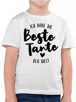 Shirtracer Kids T-Shirt 'Ich Habe eine verrückte Patentante' weiß