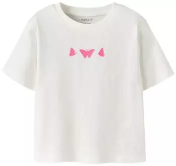 Name It NMFFUTIA SS NREG TOP BOX T-Shirt (13642565) cloud dancer