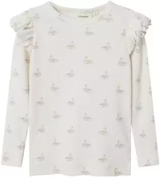 Name It NMFGavo EKO LS Slim Top Lil Noos Shirt (LAK5767003000001) creme/taupe